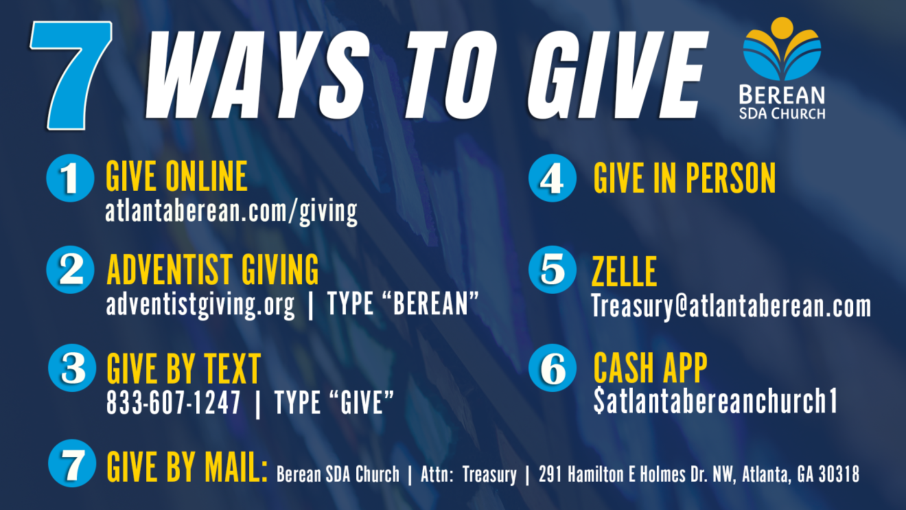 Berean 7 Ways to Give