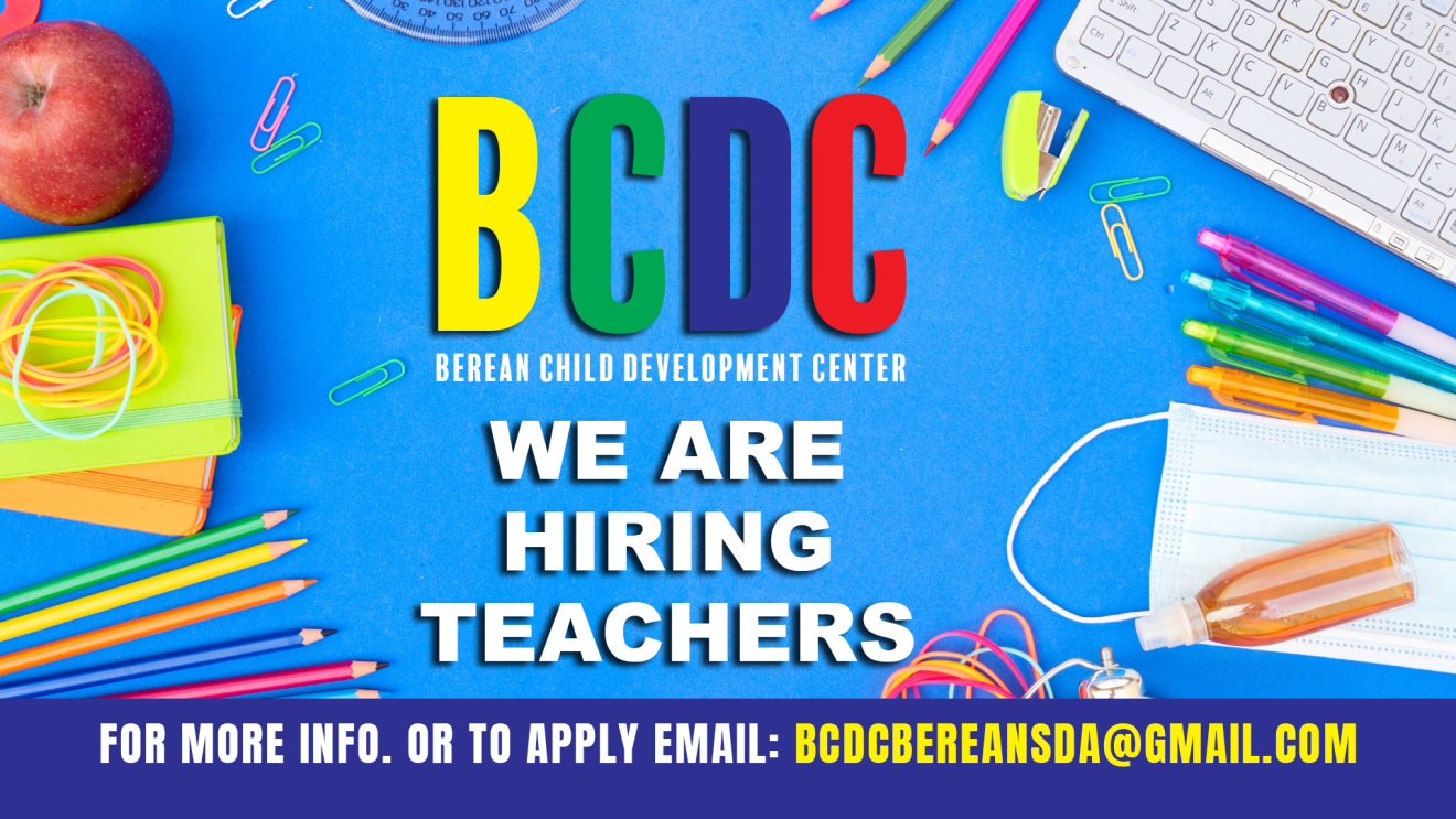BCDC Is Hiring New Teachers