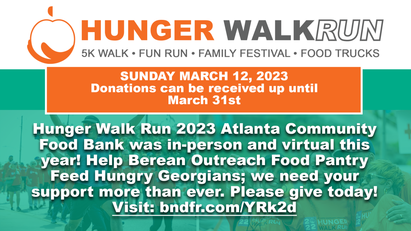 Hunger Walk/Run 2023 - Sunday, March 12th