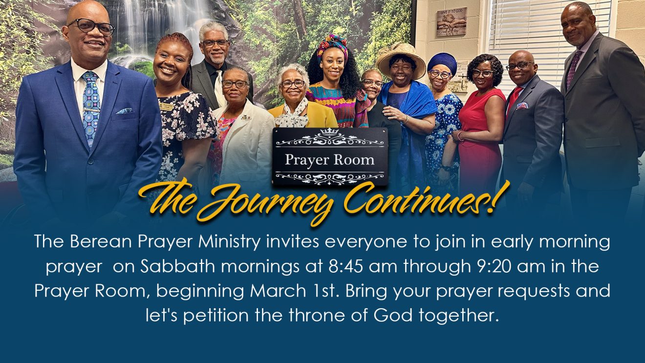 Berean Prayer Ministry | ＂The Journey Continues＂
