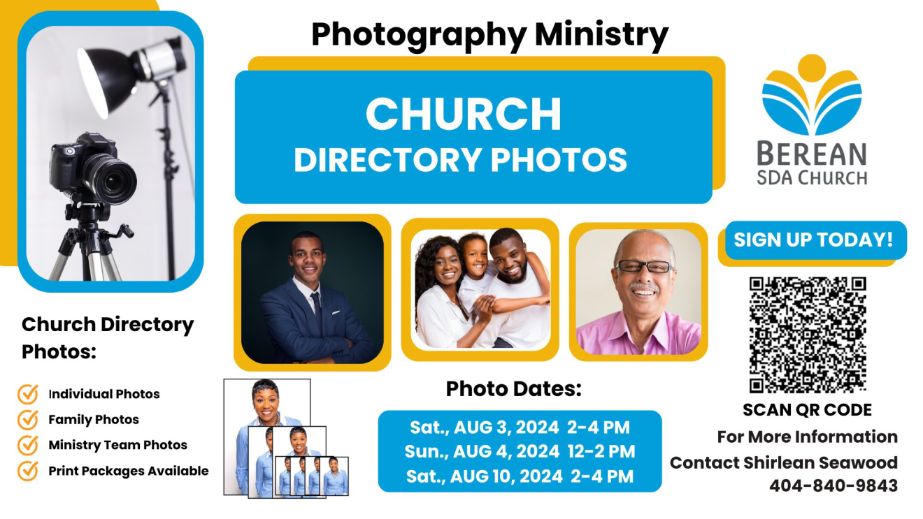 Berean Church Membership Directory Photoshoots Extended