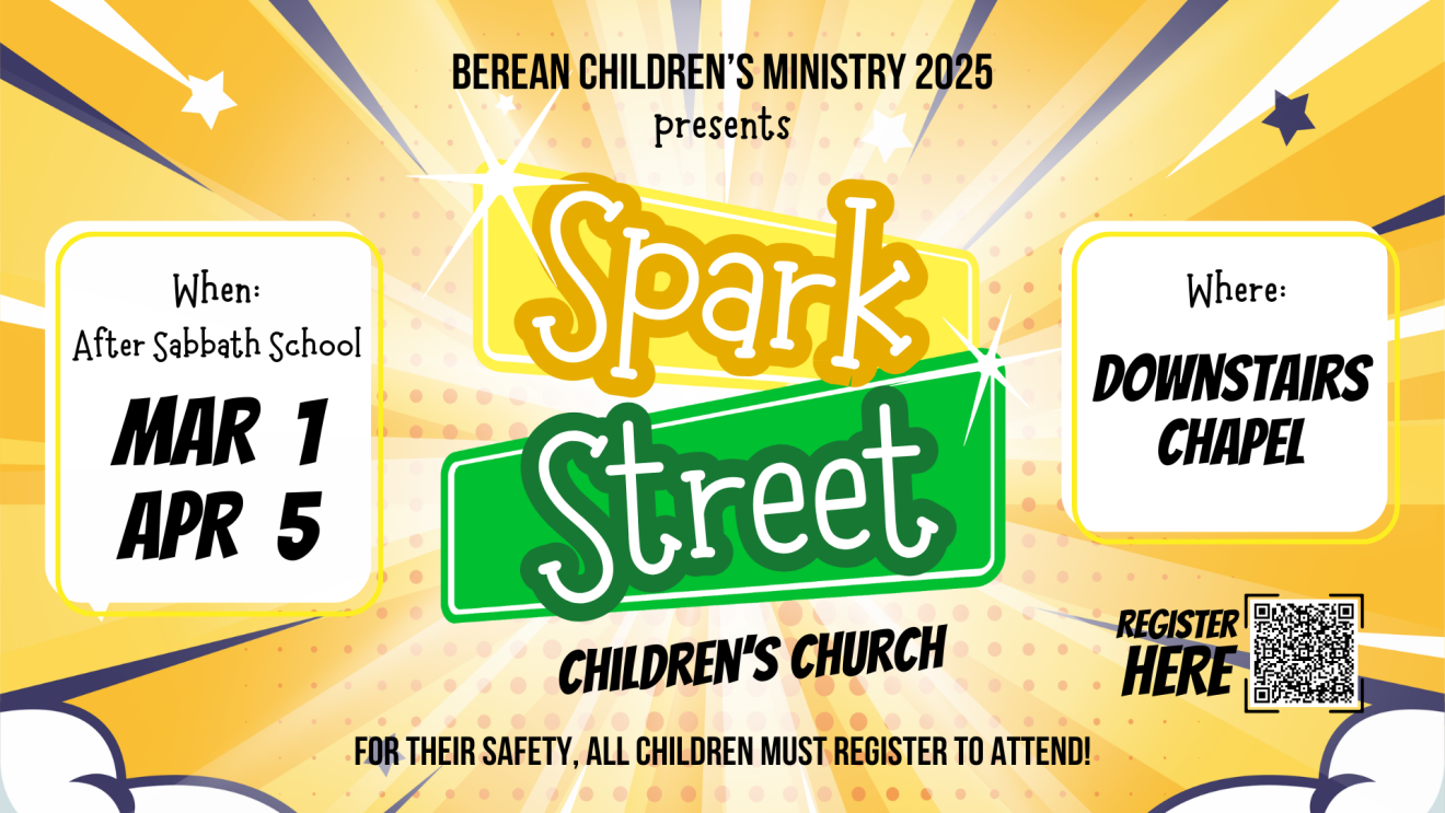 Spark Street Children's Church | March 1st and April 5th 11:00 AM