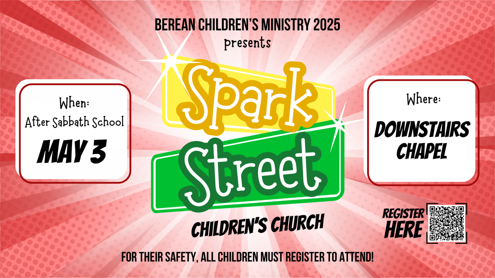 Spark Street Children's Church | Sabbath May 3rd