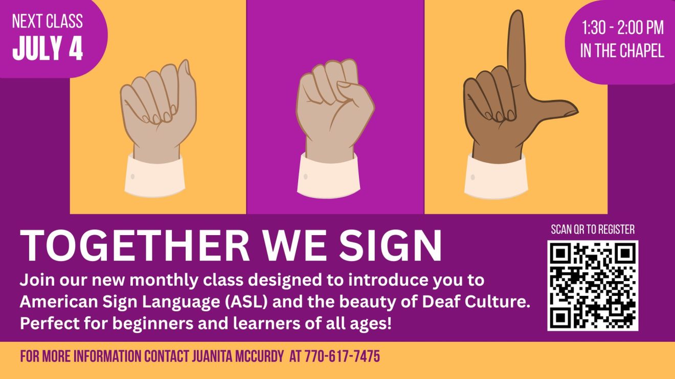 ASL Sign Language Class | Sabbath, July 4th @ 1:30 PM