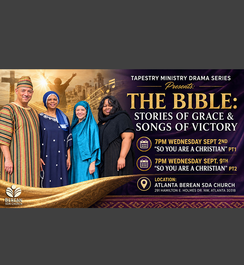 The Bible: Stories of Grace & Songs of Victory | Presented by Tapestry Ministry | Wednesday, September 2 & 9 @ 7:00 PM